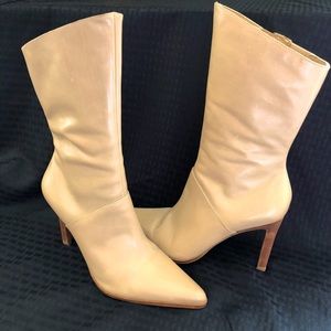 Amanda Smith Mid Calf Tan Boots Size 8